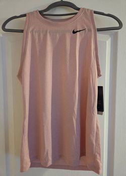 Nike Women's Dri-FIT Tank Top, Pink Glaze/Light Violet, Size S