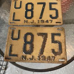 Vintage License Plates 