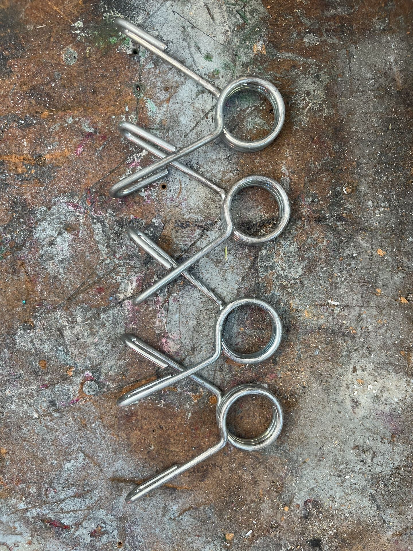set of 4, 1inch barbell/dumbbell clips