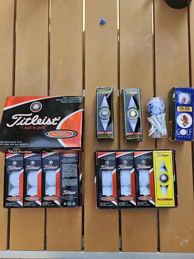 GOLF BALLS: TITLEIST; M&M PINNACLE; HAWAII