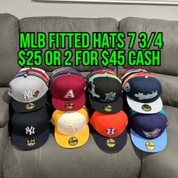 MLB New Era Many Teams And  Colors To Choose From  59fifty Fitted Hats Size 7 3/4