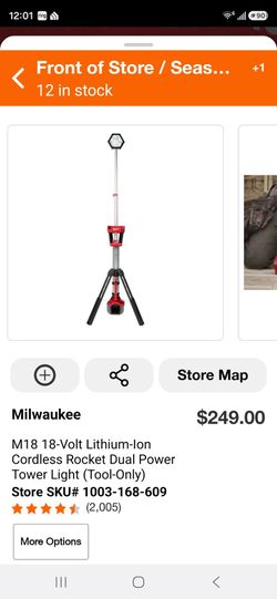 Milwaukee tower light M18 ( tool only )