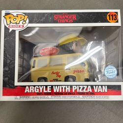 Funko Pop Stranger Things Argyle With Pizza Van 