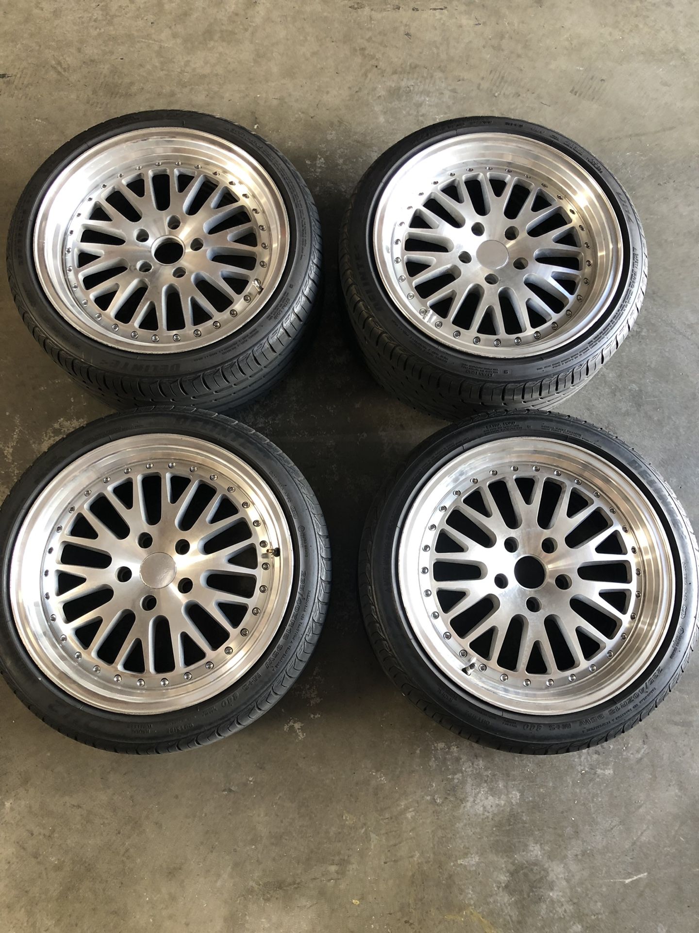18” inch rims 5x120 ccw reps wheels with tires bmw