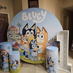Bluey Backdrop