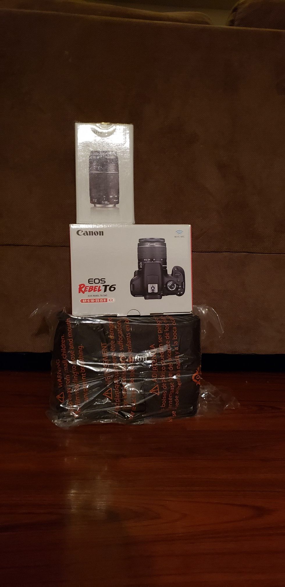 Canon EOS Rebel T6 Included With(75 - 300mm Lens and Travel Bag)