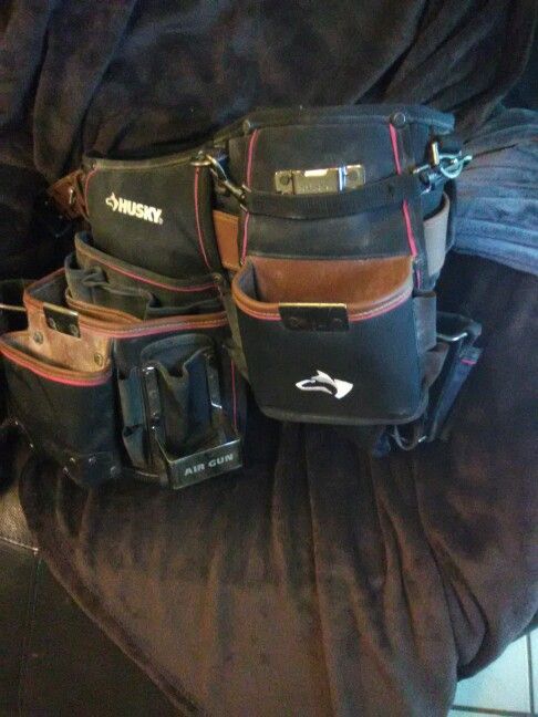 Husky 21 Pocket Full Apron w/ leather belt