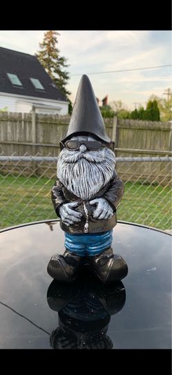 The senior biker gnome