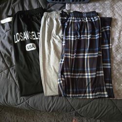 3 Pairs Women's Pajama Pants - NEW