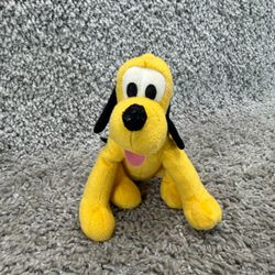 Disney Pluto 7" Plush Mickey and Friends Stuffed Animal Dog with Collar Toy