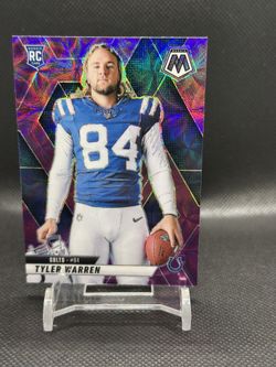 2025 Mosaic Football Tyler Warren Purple Scope Rookie Variation SP RC #281 Colts
