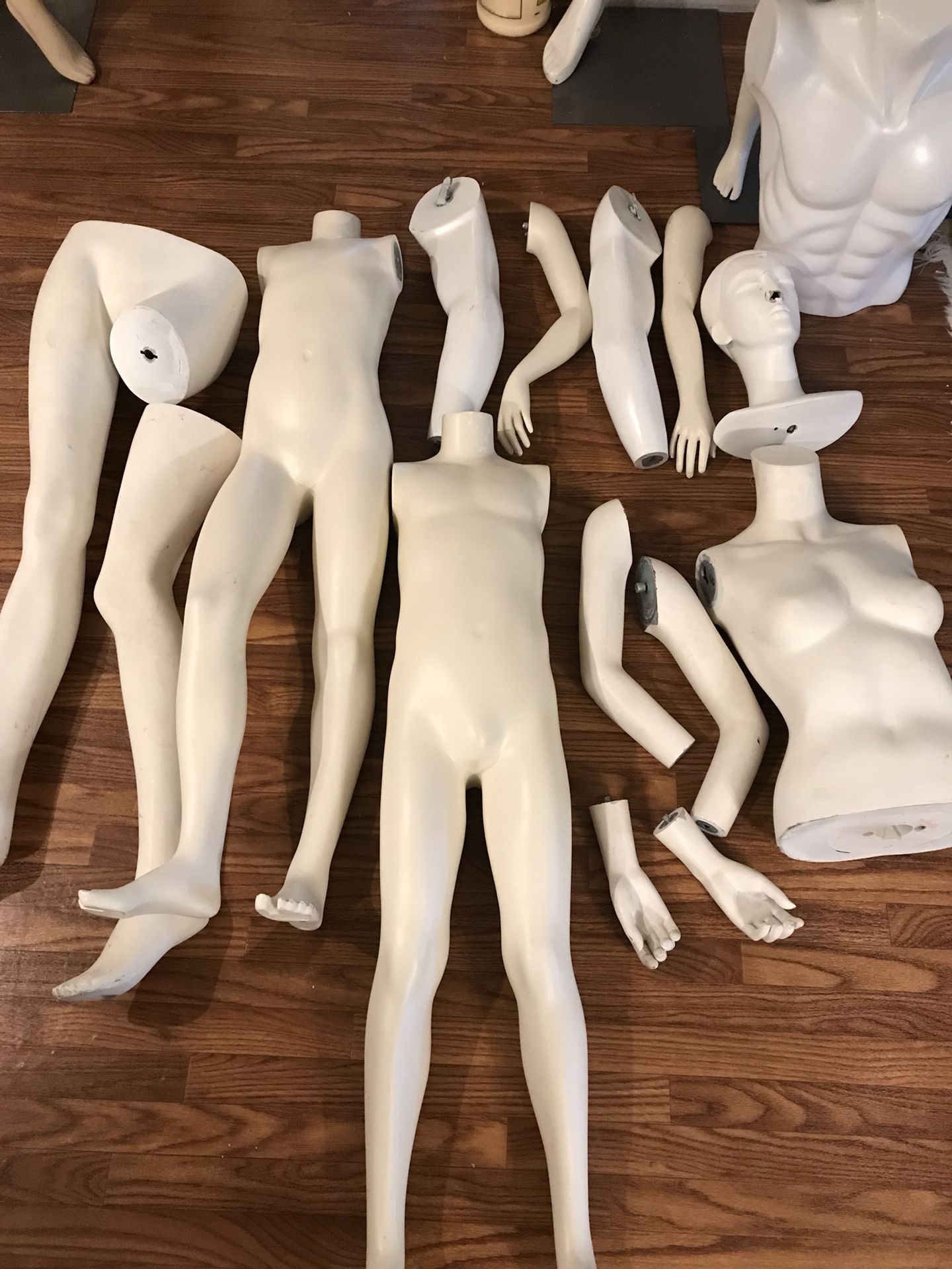 Halloween mannequin parts