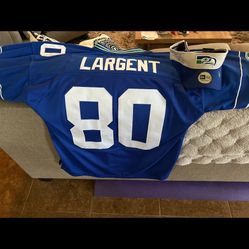 NFL Seattle Seahawks Throwback Jersey 80 LARGENT *Brand New * Extra Large