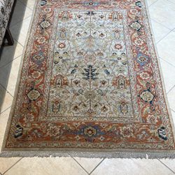 Burnt Orange Persian Style Rug