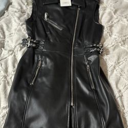 Zara Leather Dress
