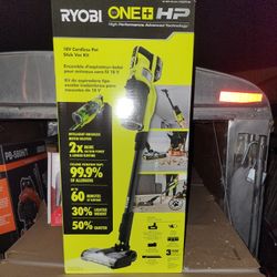 Ryobi18 Volt cordless pet stick vac kit Brand new inbox never opened