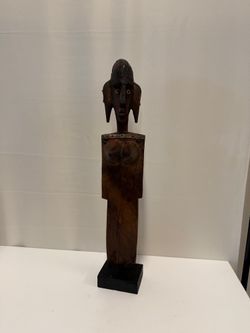 Mali Bamana Hand-Carved Female Marionette Sculpture