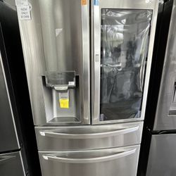 LG 23 Cu Ft Smart French Door Refrigerator w/ InstaView, Door in Door & Craft Ice