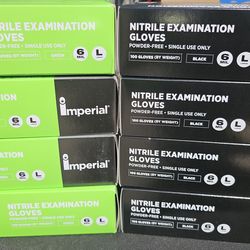 Nitrile examination gloves