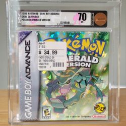 GRADE IS HIGHER PLEASE READ :) !!! Factory Sealed Pokemon Emerald Gba !!! -10000 