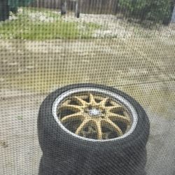 235, 40,  R17" , RIMS WITH TIRES 