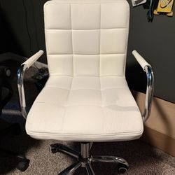 White Leather chair 