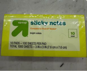New Sticky Notes Pack - 10 Pads, Multicolor. Priced for Fast Sale!
