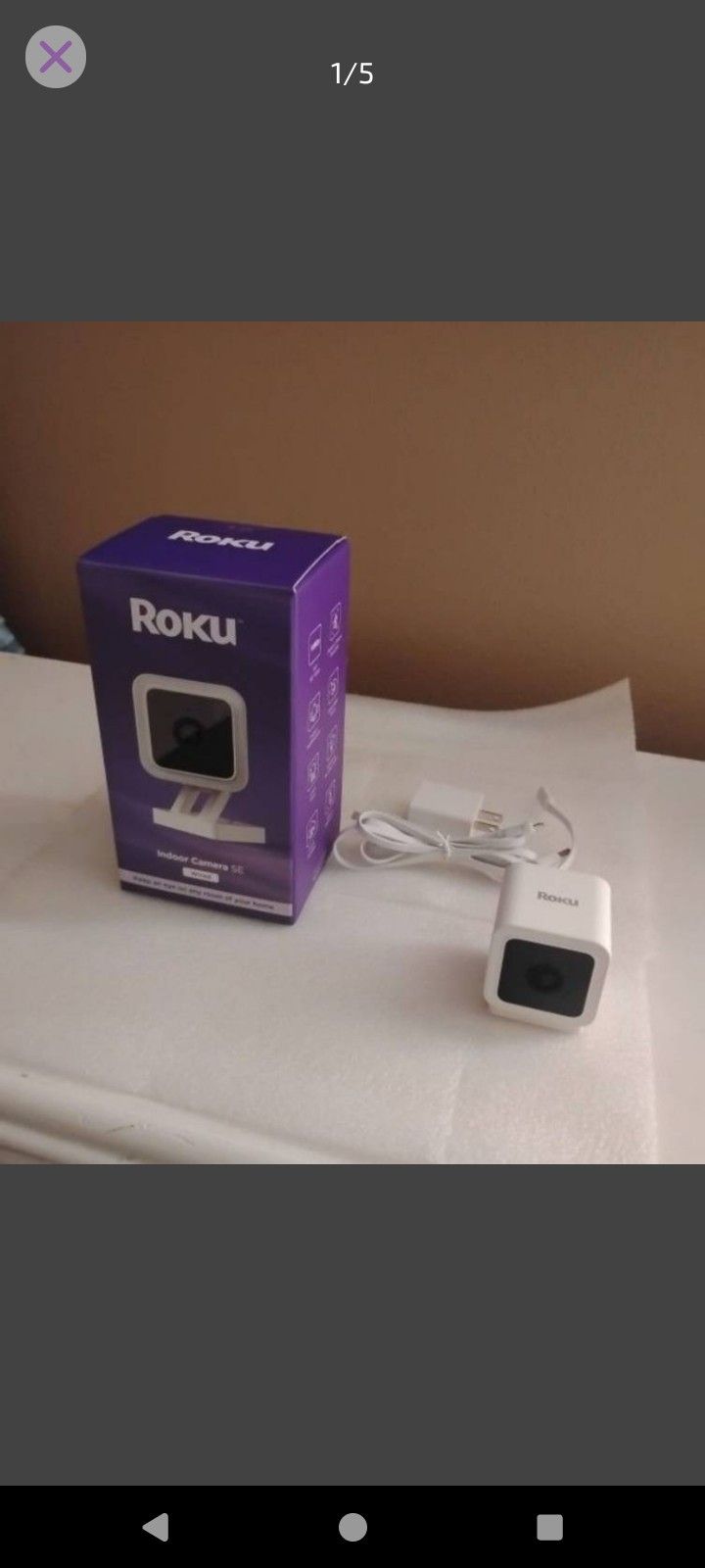 Roku Indoor SE Wired Security Camera 1080P Two Available