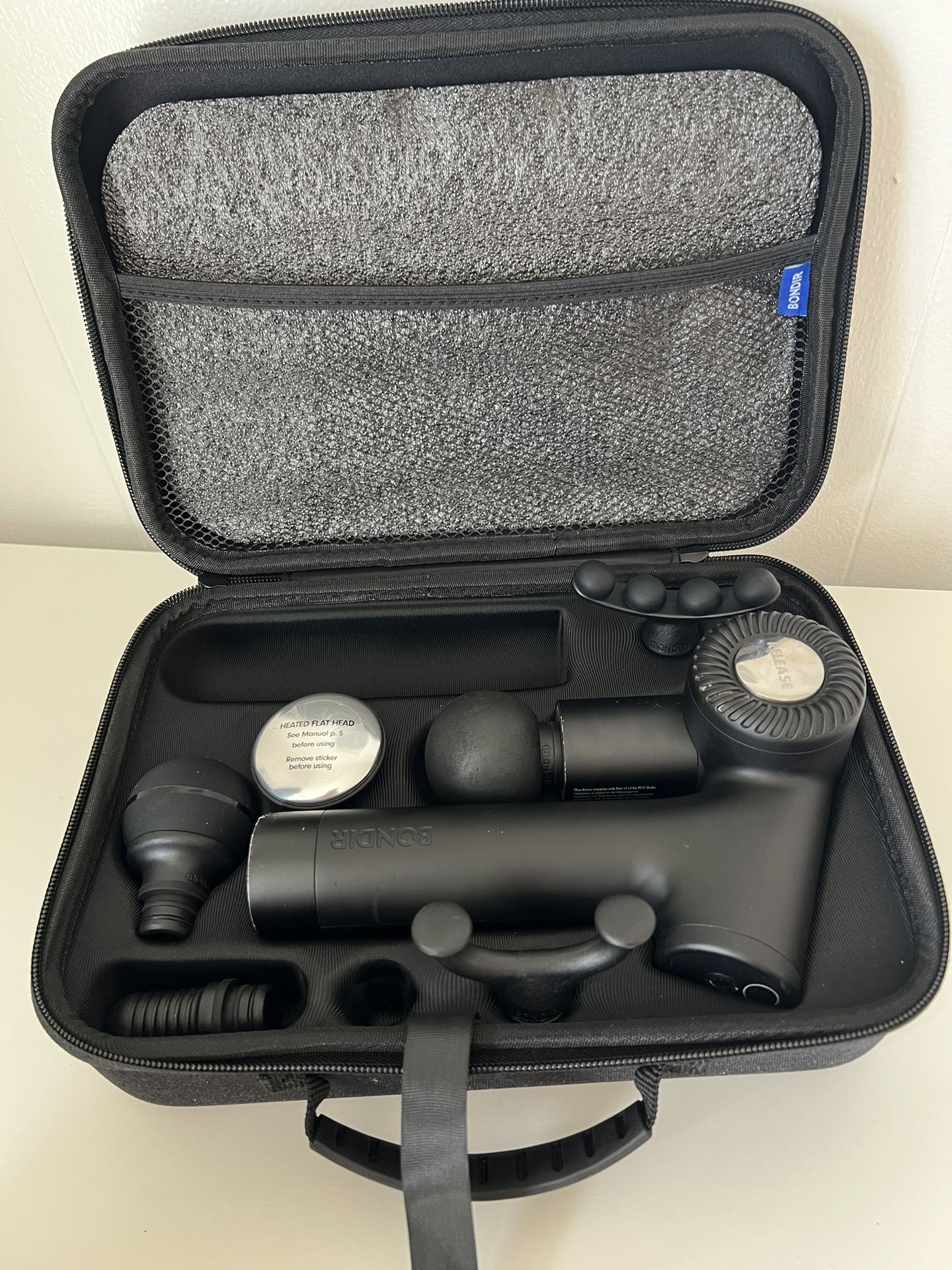 BONDIR R2 PRO Massage Gun Articulating Deep Tissue Back Massager with Extension Handle and 7X Heads