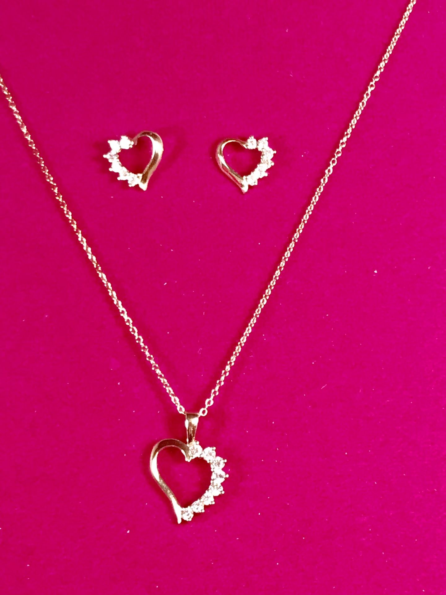 Sterling Heart Jewelry Set