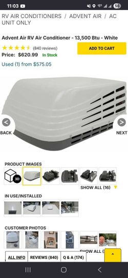 R.V. A/C Roof Top New In the Box 13.500 BTU