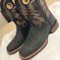 Justin’s Men’s leather Square Toe Boots SIZE10D 