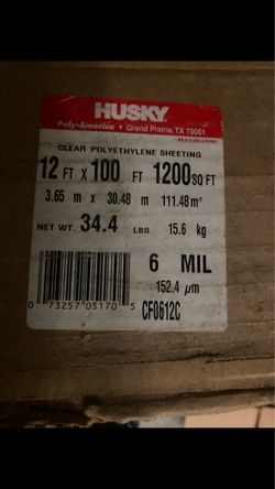 Husky plastic sheeting