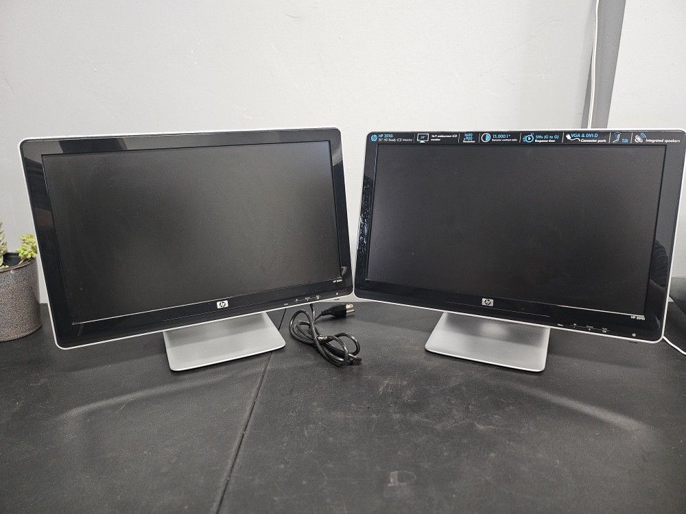 Computer HP Monitor 20 Inch Dual Screen X2