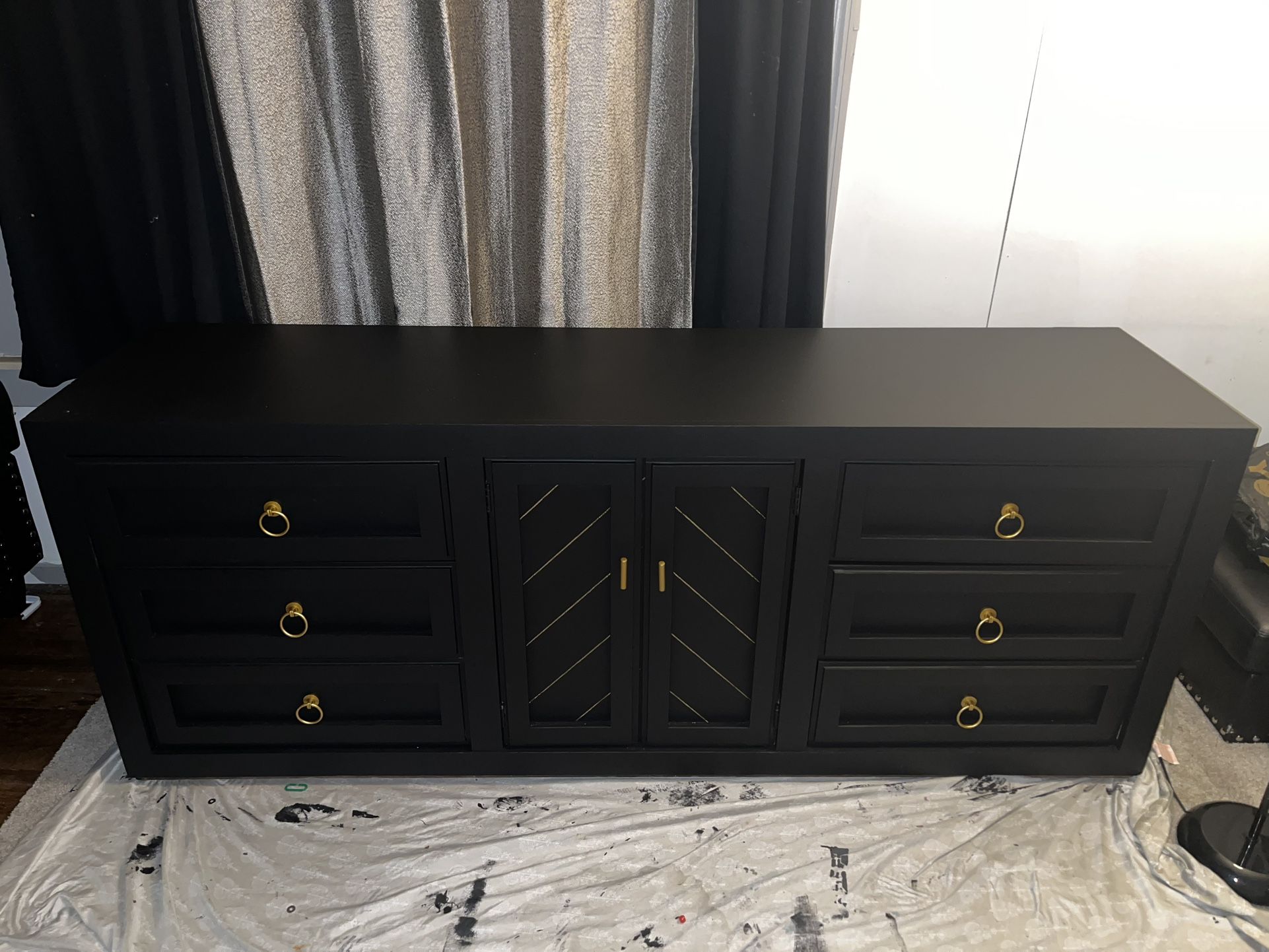 Black Wooden Dresser