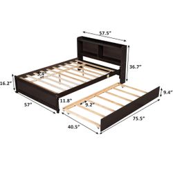 Beddroom Set, Nightstand, desk, bedframe trundle