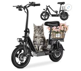 Newly Assembled INSDRGN Electric Scooter for Adults with Seat, High Performance Foldable E-Scooter with 750W Motor, 20MPH, 28 Mile Range, 330lbs Max L