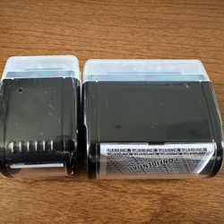 Nezyo 2-Pack Identity Protection Roller Stamps Identity Theft, Confidentiality, Privacy Roller Stamp Information Blocker