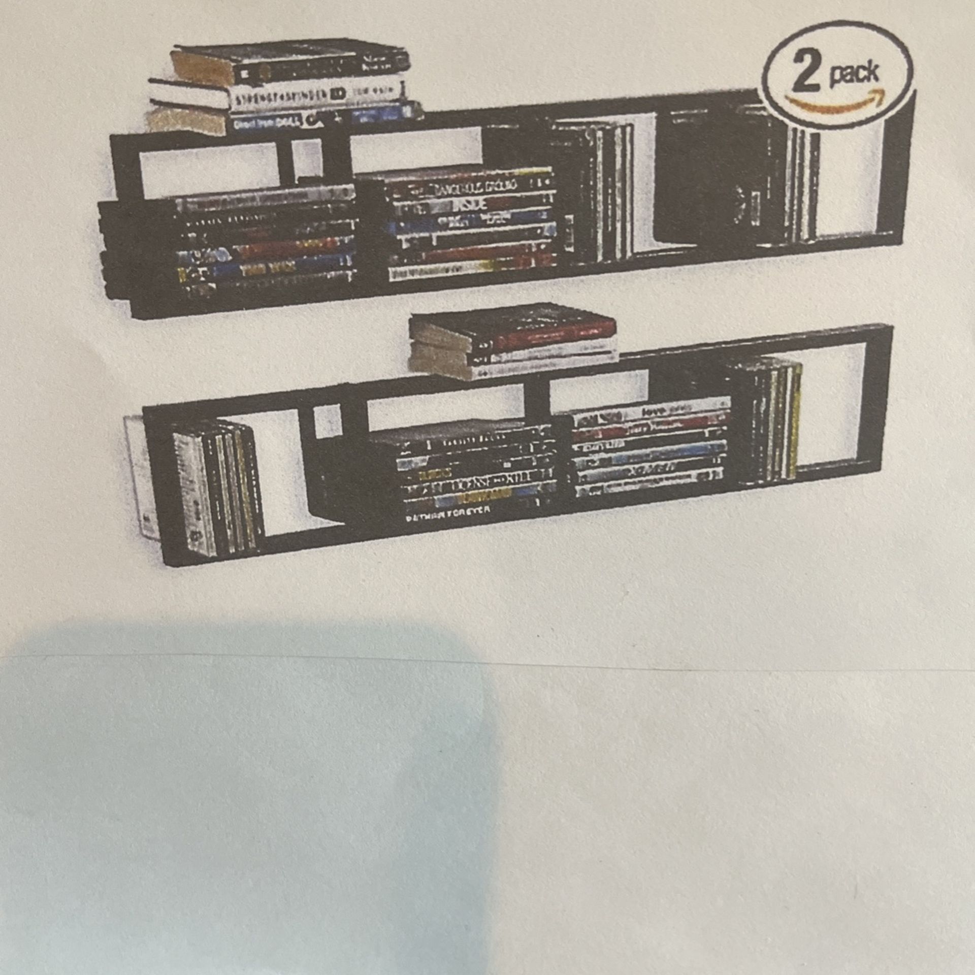 Wall Media Storage Shelves