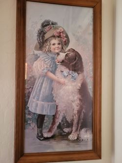 Pictures glass in frontwood frame, perfect thirty dollars each