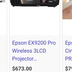 Epson Ex9200 Projector New