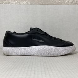 PUMA Love Twist Black White Silver Casual Comfort Retro Leather Sneakers Wmns Sz 9