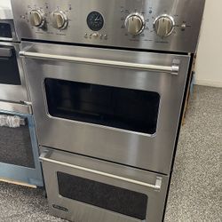 Viking Double Wall Oven Stainless Steel 
