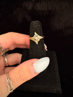14k diamond ring