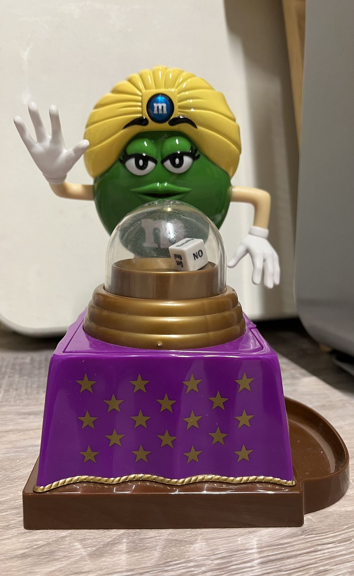 M&M Madame Green Fortune Teller Candy Dispenser