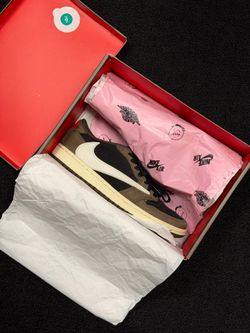 VNDS 100% Authentic Jordan x Travis Scott 1 Retro Low OG Mocha
