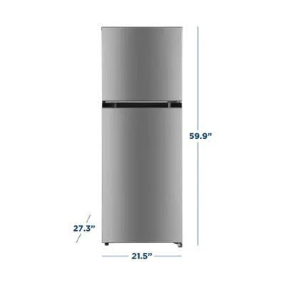 Insignia™ - 10.1 Cu. Ft. Top-Freezer Refrigerator with Reversible Door