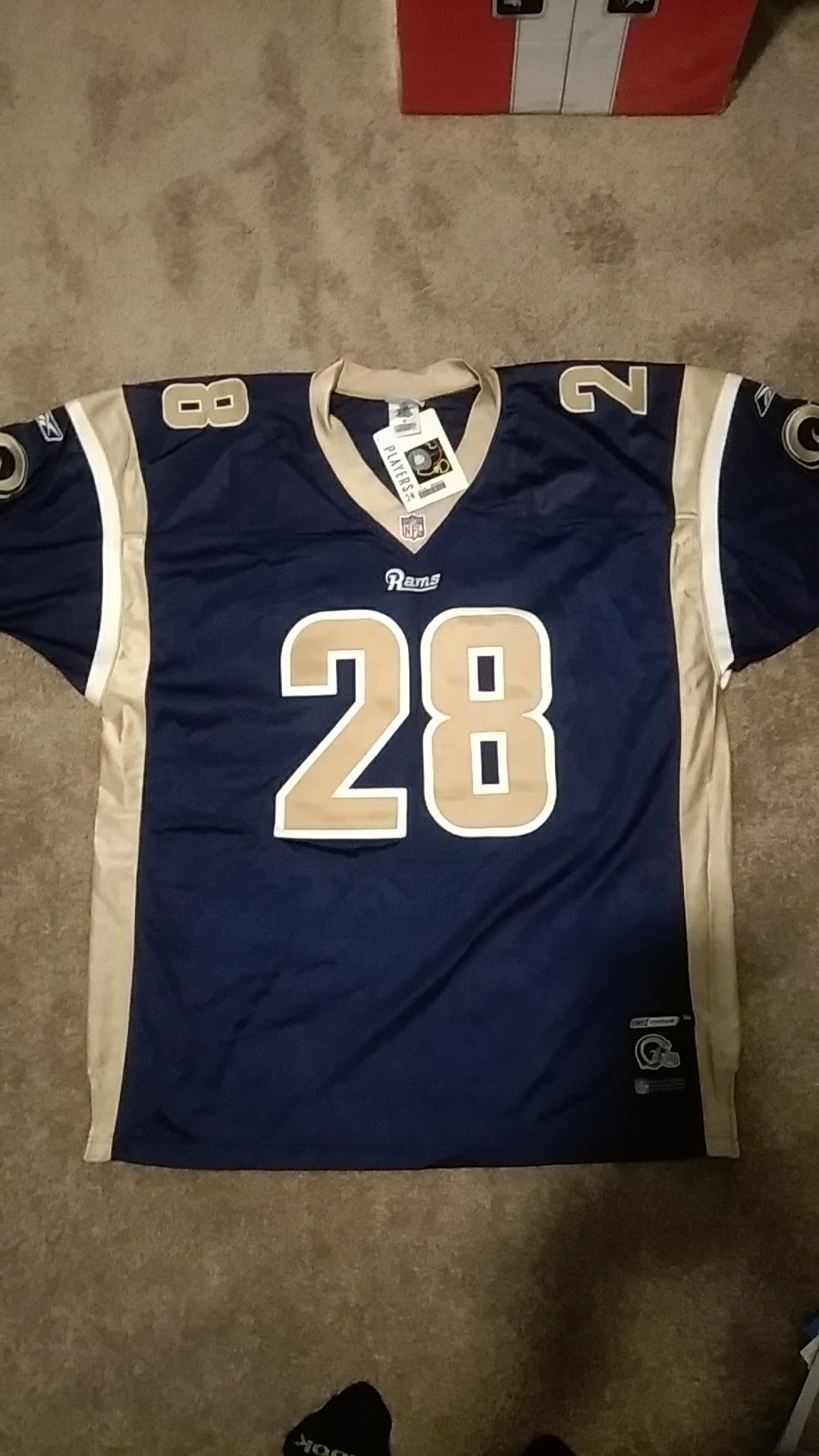 Marshall Faulk Authentic St Louis Rams jersey