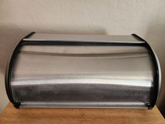 Vintage Stainless Steel Breadbox