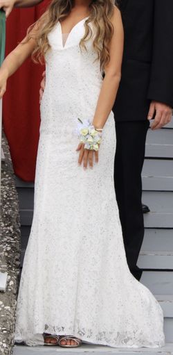 Formal dress with diamond studs